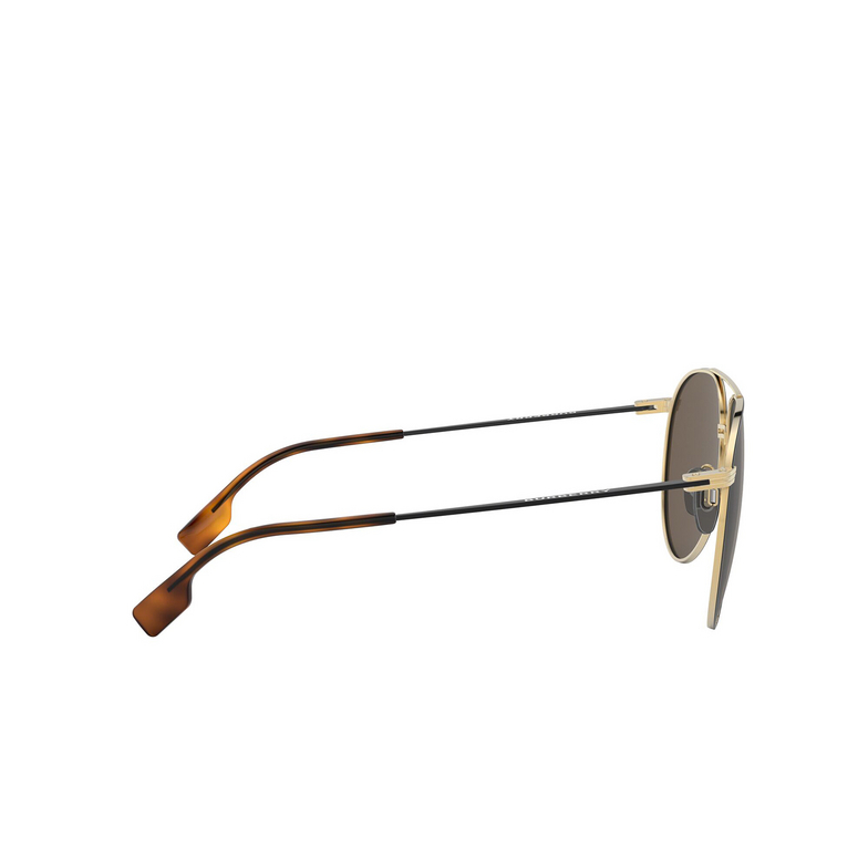 Burberry BE3108 Sunglasses 1293/3 gold / matte black - 3/4