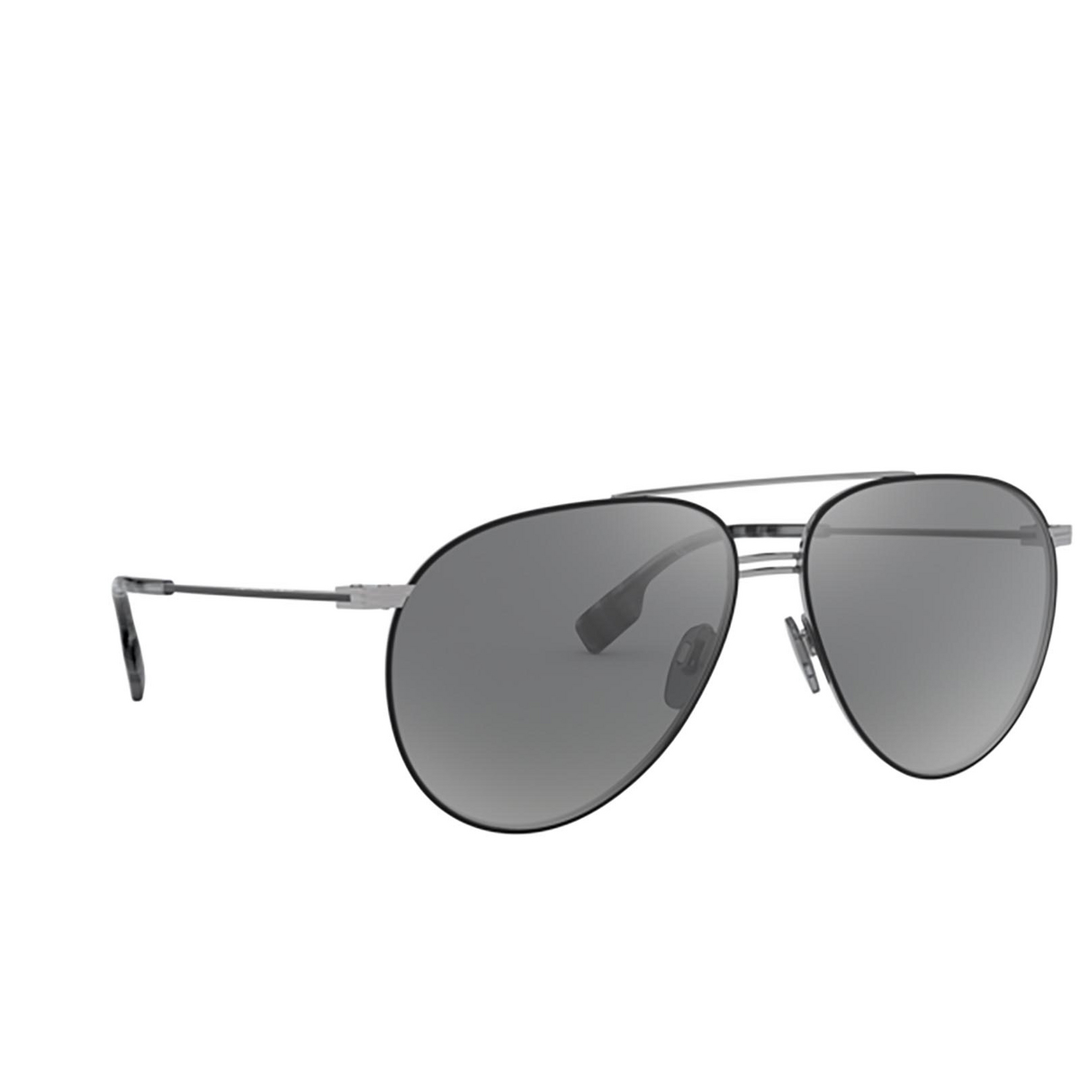 Burberry® Aviator Sunglasses: BE3108 color Gunmetal / Matte Black 12956G - 2/3.