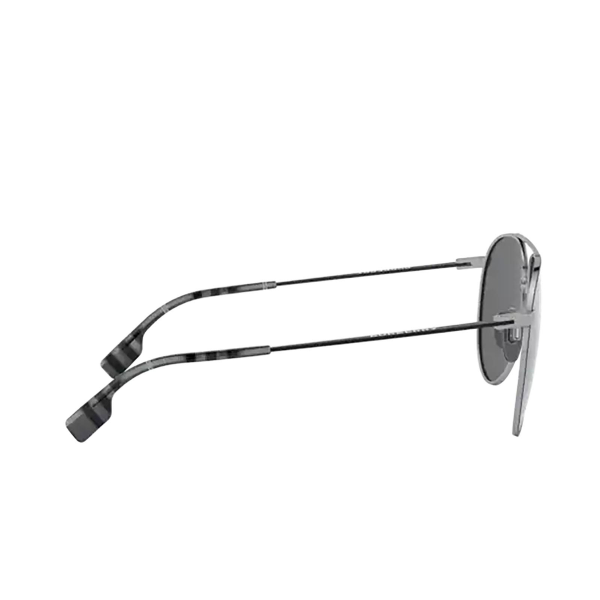 Burberry® Aviator Sunglasses: BE3108 color Gunmetal / Matte Black 12956G - 3/3.