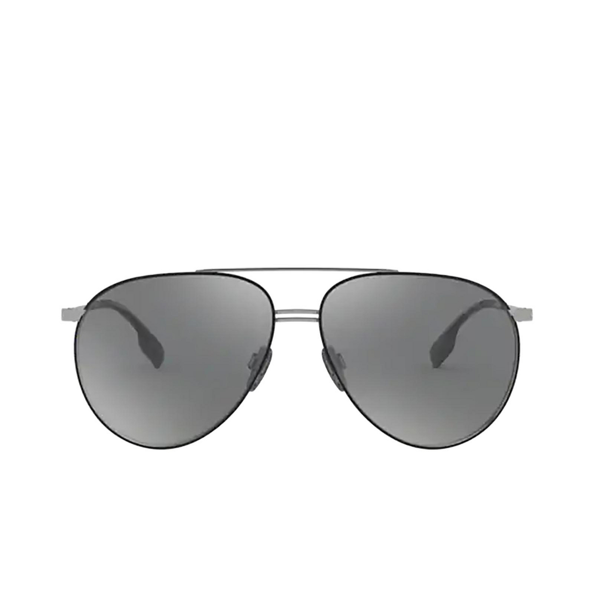Burberry® Aviator Sunglasses: BE3108 color Gunmetal / Matte Black 12956G - 1/3.