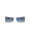 Burberry BE3110 Sunglasses 10174L gold - product thumbnail 1/4