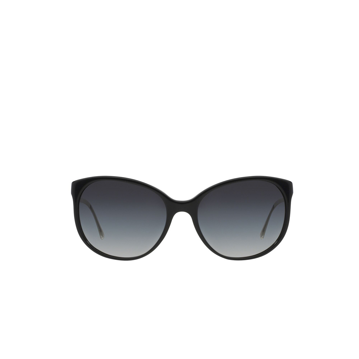 Burberry® Cat-eye Sunglasses: BE4146 color Black 34068G - front view.
