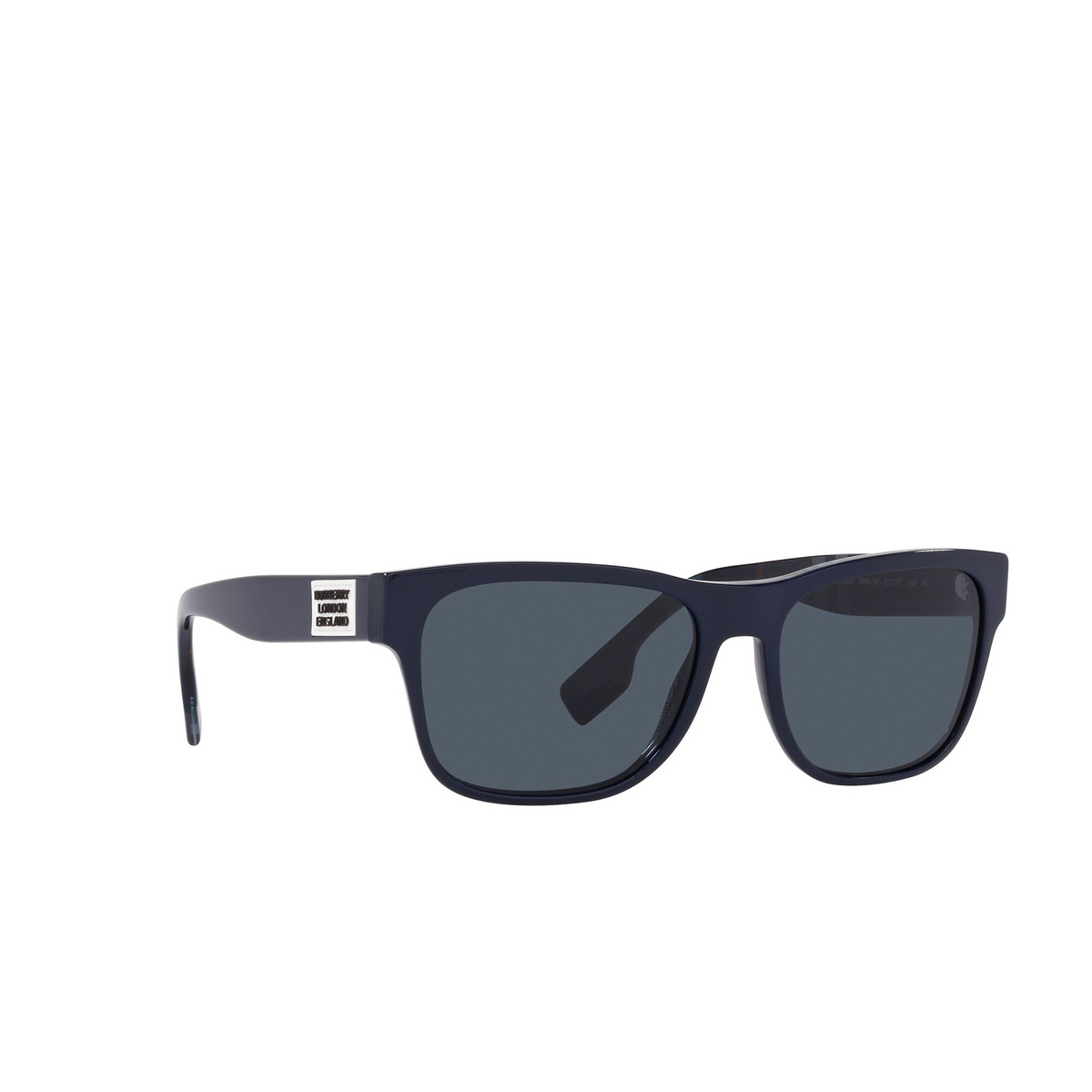 Burberry BE4309 Sunglasses 346487 Matte Black - three-quarters view