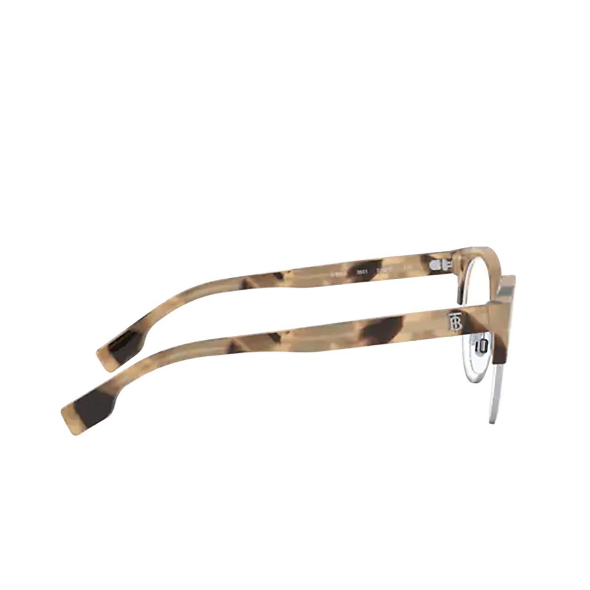Burberry® Round Eyeglasses: Birch BE2316 color Spotted Horn / Silver 3501 - 3/3.