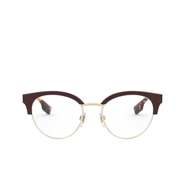 Burberry BIRCH Eyeglasses 3869 bordeaux / pale gold - front view