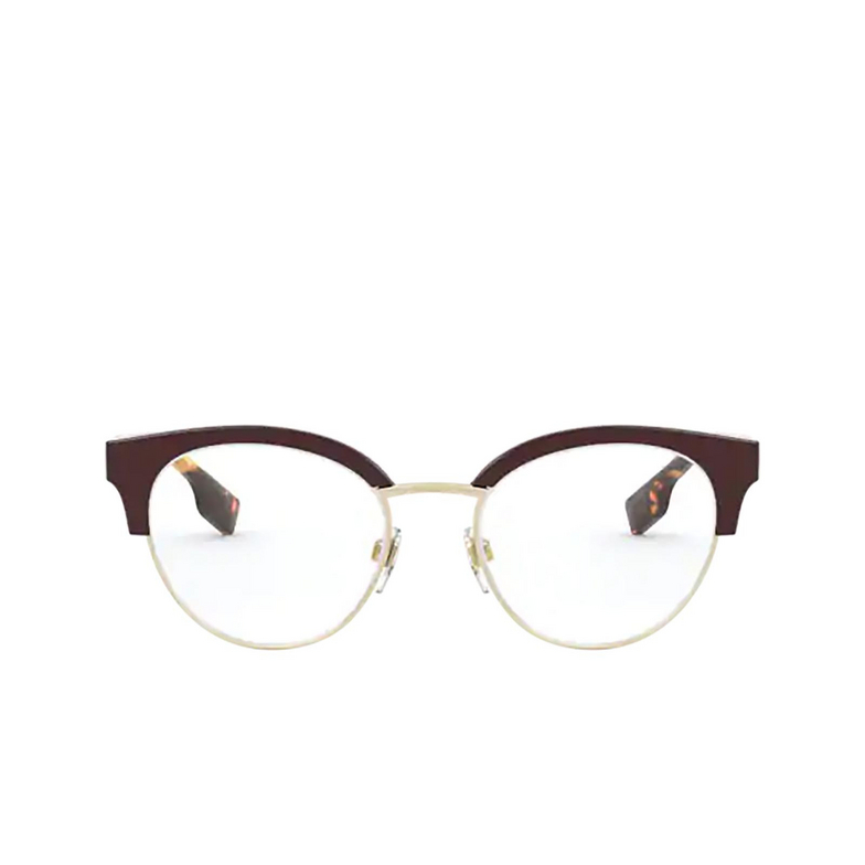 Burberry BIRCH Eyeglasses 3869 bordeaux / pale gold - 1/4
