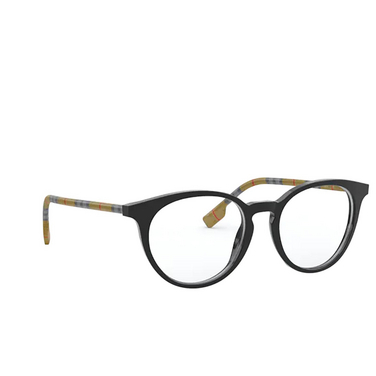 Burberry CHALCOT Korrektionsbrillen 3853 black - Dreiviertelansicht