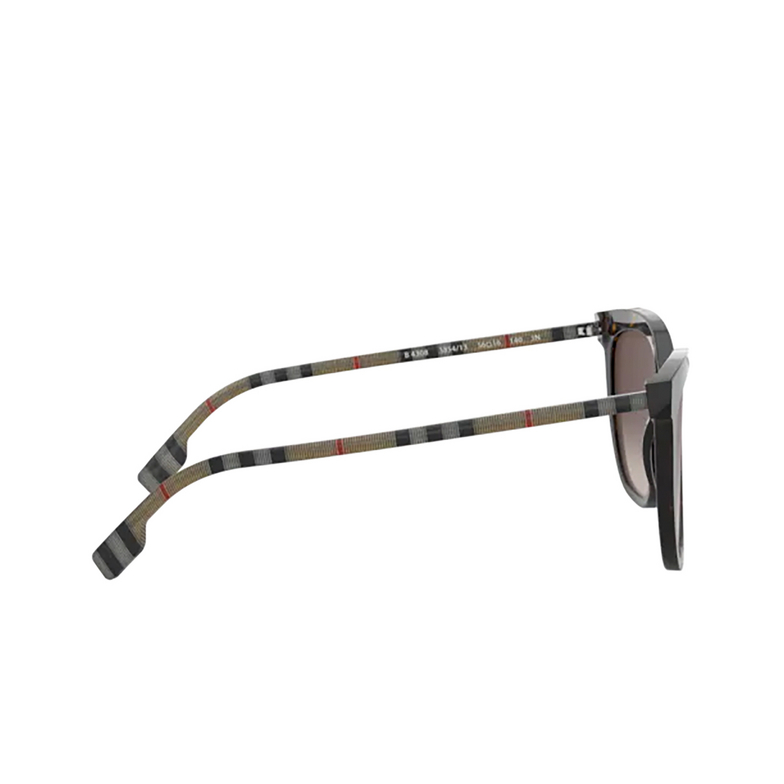 Burberry CLARE Sunglasses 385413 dark havana - 3/4