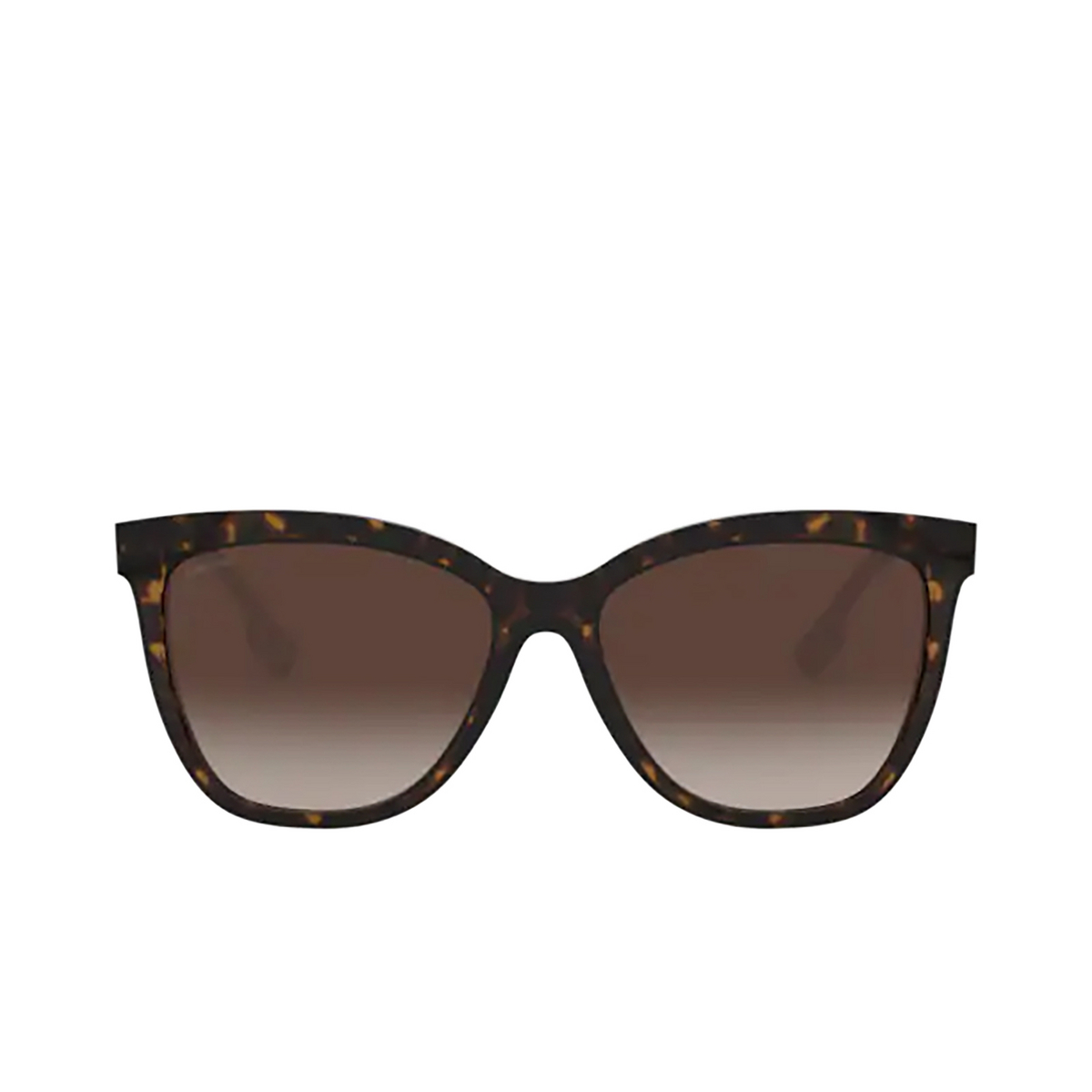 Burberry® Square Sunglasses: BE4308 Clare color 385413 Dark Havana - front view