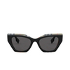 Burberry CRESSY Sunglasses 382887 top black on vintage check - product thumbnail 1/4