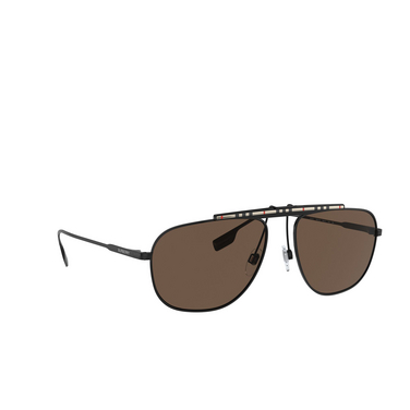 Burberry DEAN Sunglasses 100173 black - three-quarters view