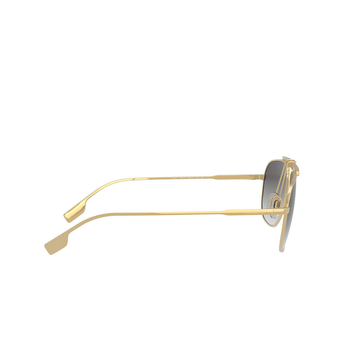 Burberry® Aviator Sunglasses: Dean BE3121 color Gold 101711 - product thumbnail 3/3.