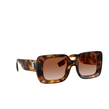 Burberry DELILAH Sunglasses 331613 light havana - three-quarters view