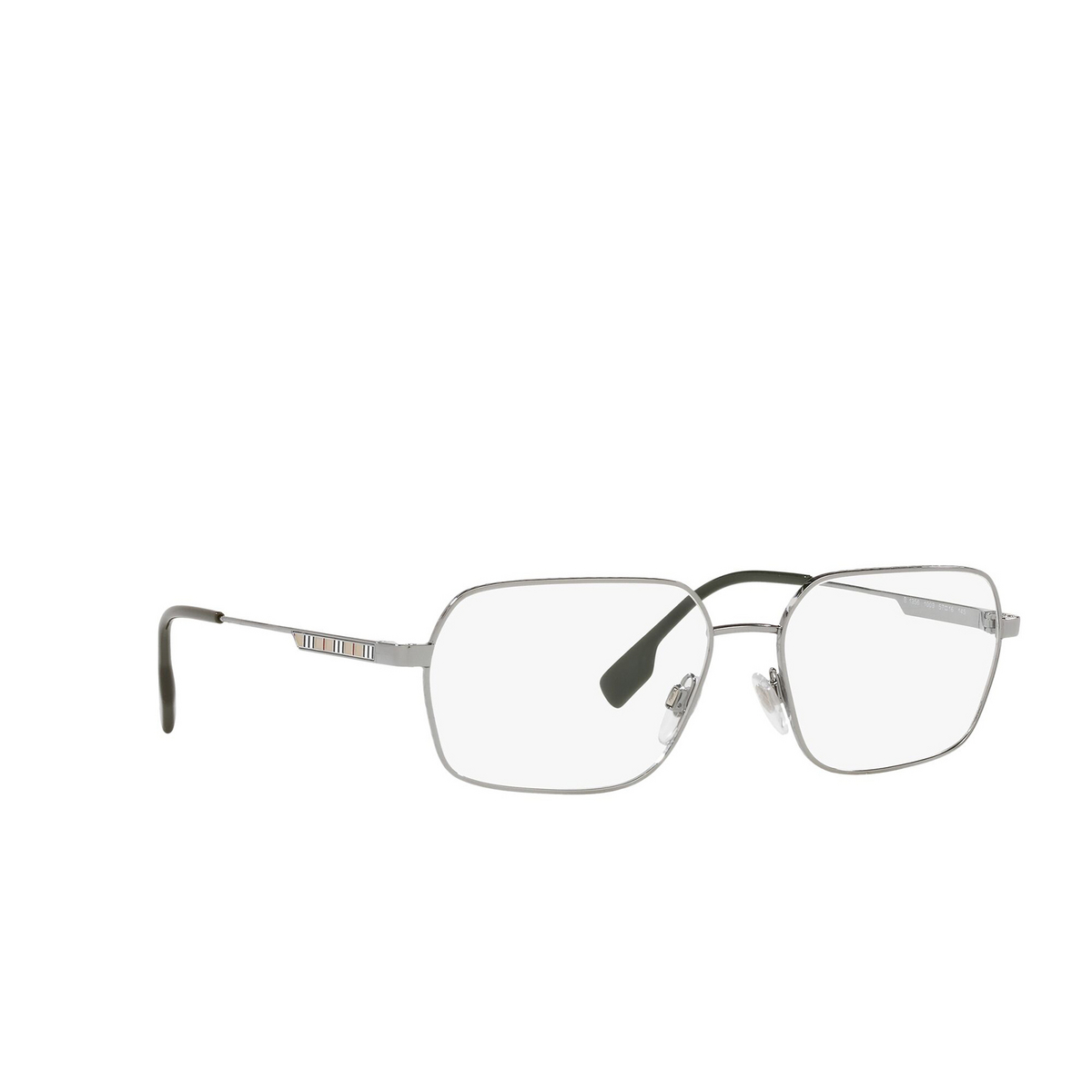 Burberry ELDON Eyeglasses 1003 Gunmetal - three-quarters view