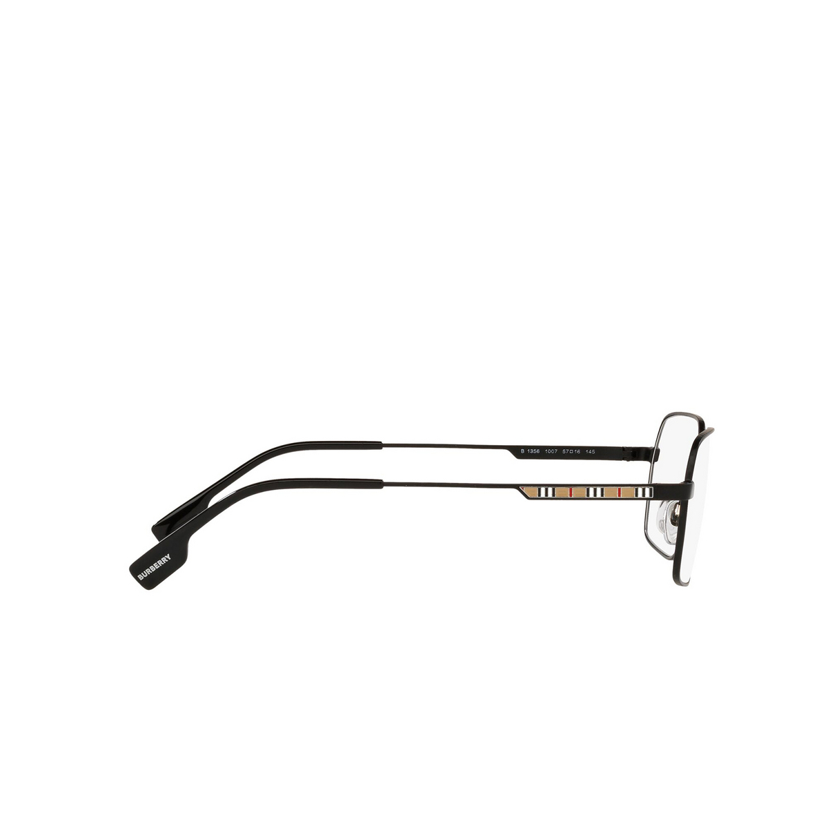 Burberry ELDON Eyeglasses 1007 Matte Black - 3/4