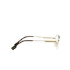 Burberry ELDON Eyeglasses 1109 light gold - product thumbnail 3/4