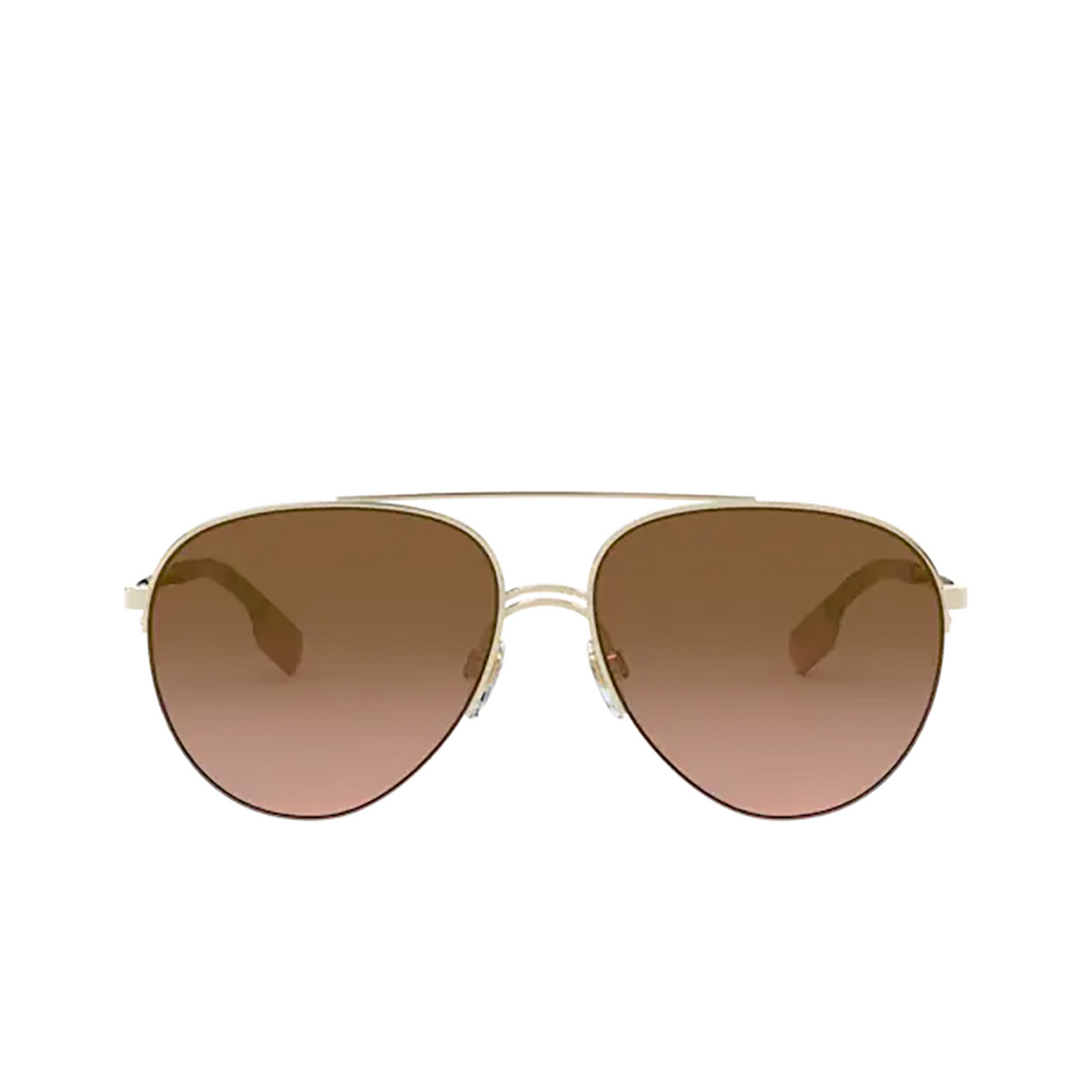 Burberry® Aviator Sunglasses: Ferry BE3113 color Light Gold 110913 - product thumbnail 1/3.