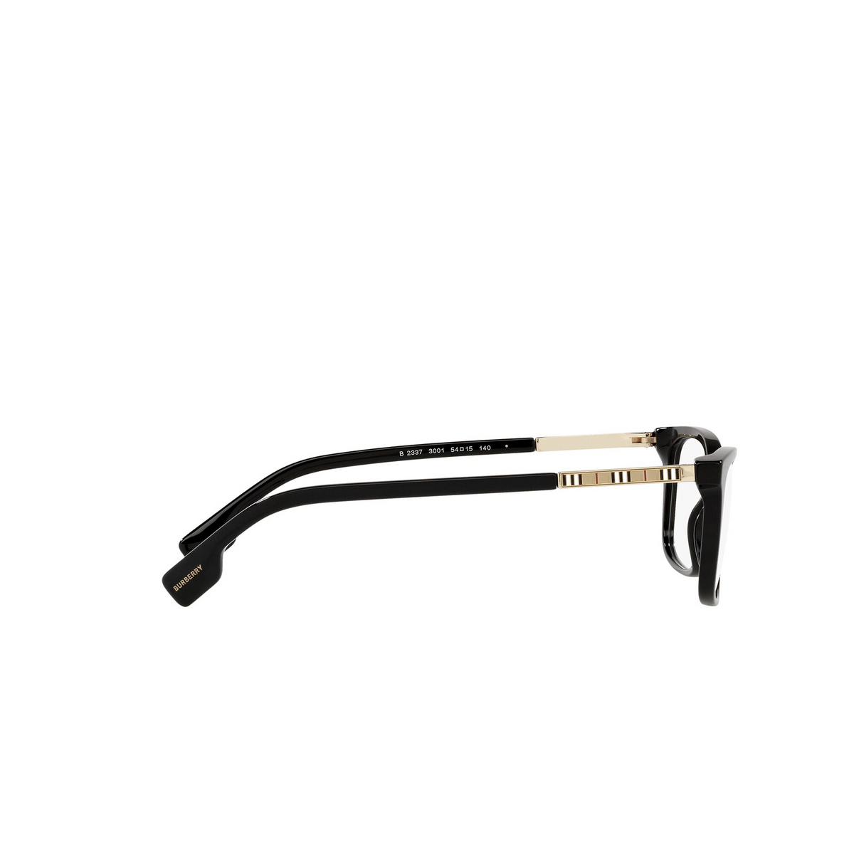 Burberry FLEET Eyeglasses 3001 Black - 3/4