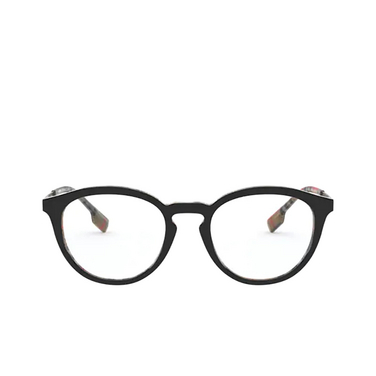 Burberry KEATS Eyeglasses 3838 top black on vintage check - front view