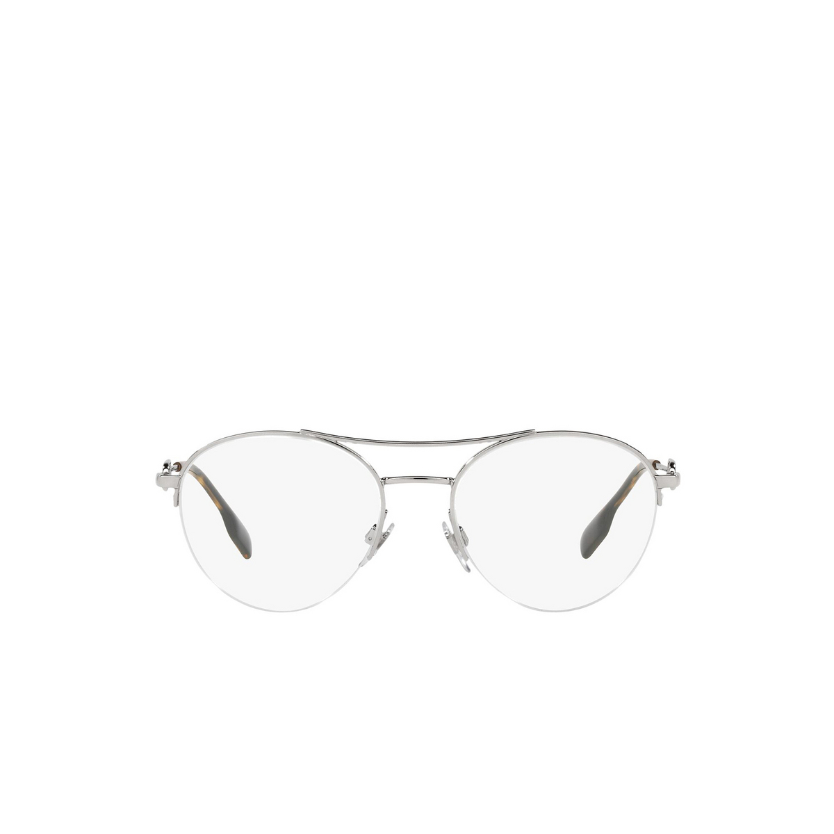Burberry® Square Eyeglasses: Martha BE1354 color Silver 1005 - 1/3.