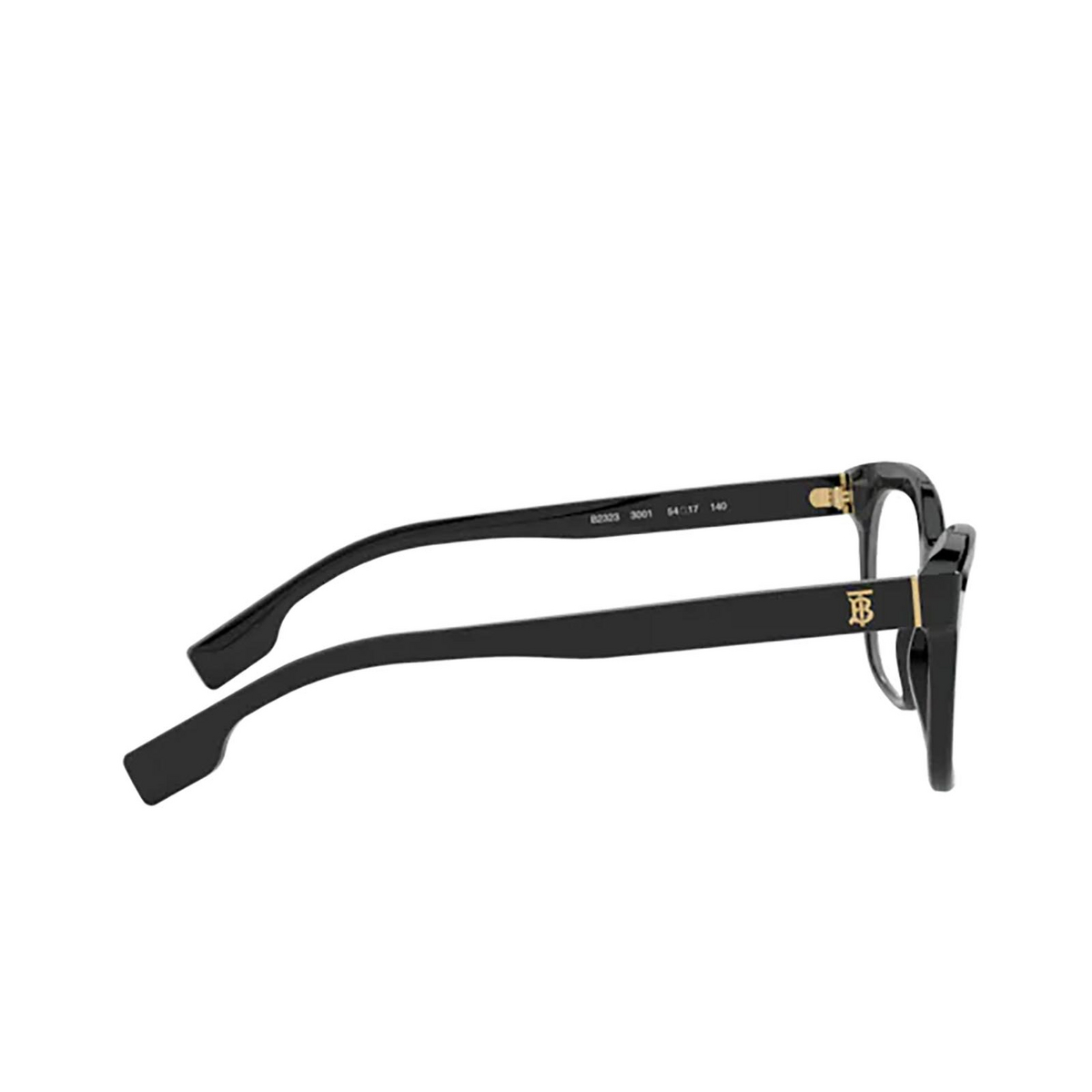 Burberry® Square Eyeglasses: Mildred BE2323 color Black 3001 - 3/3.