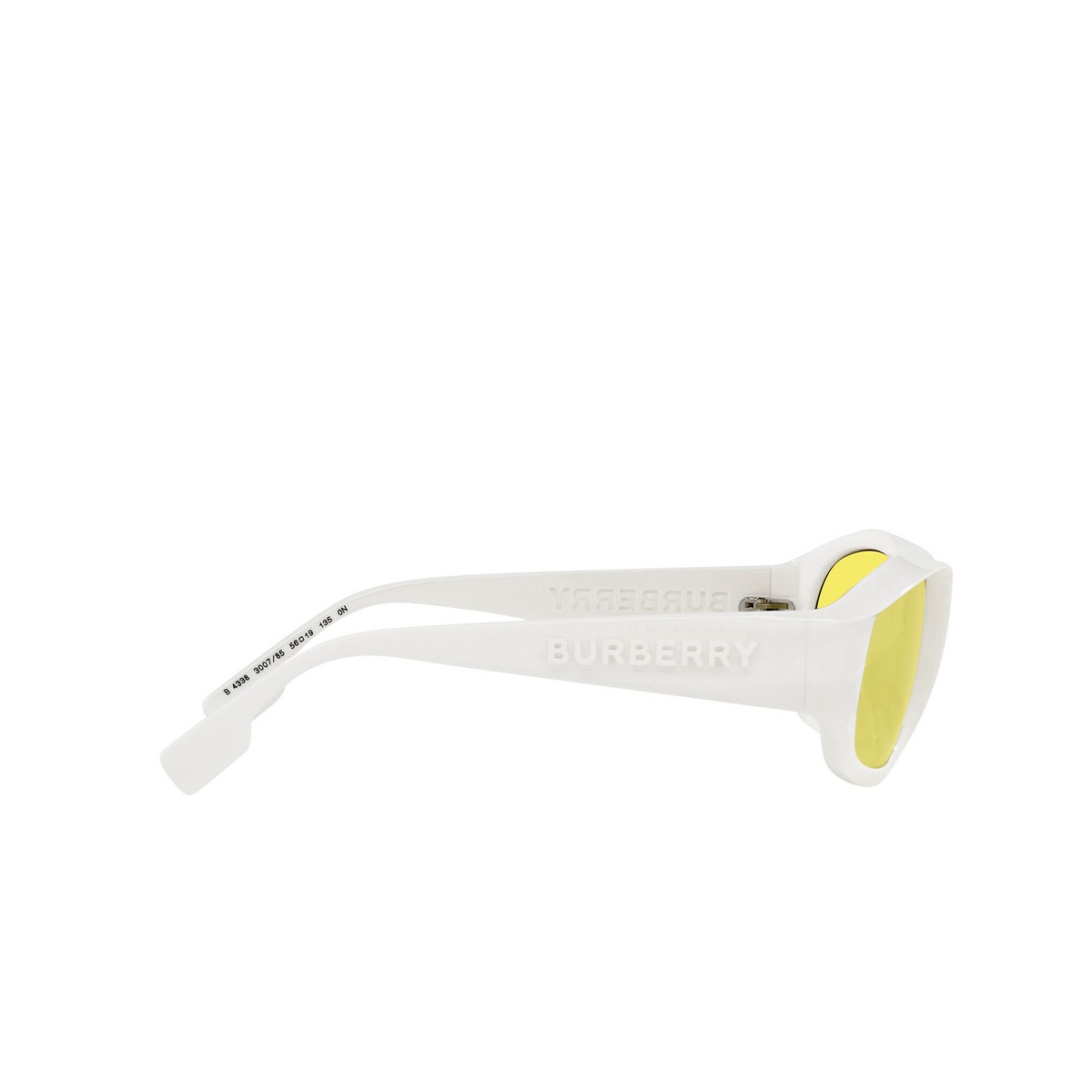 Burberry® Oval Sunglasses: Milton BE4338 color White 300785 - 3/3.