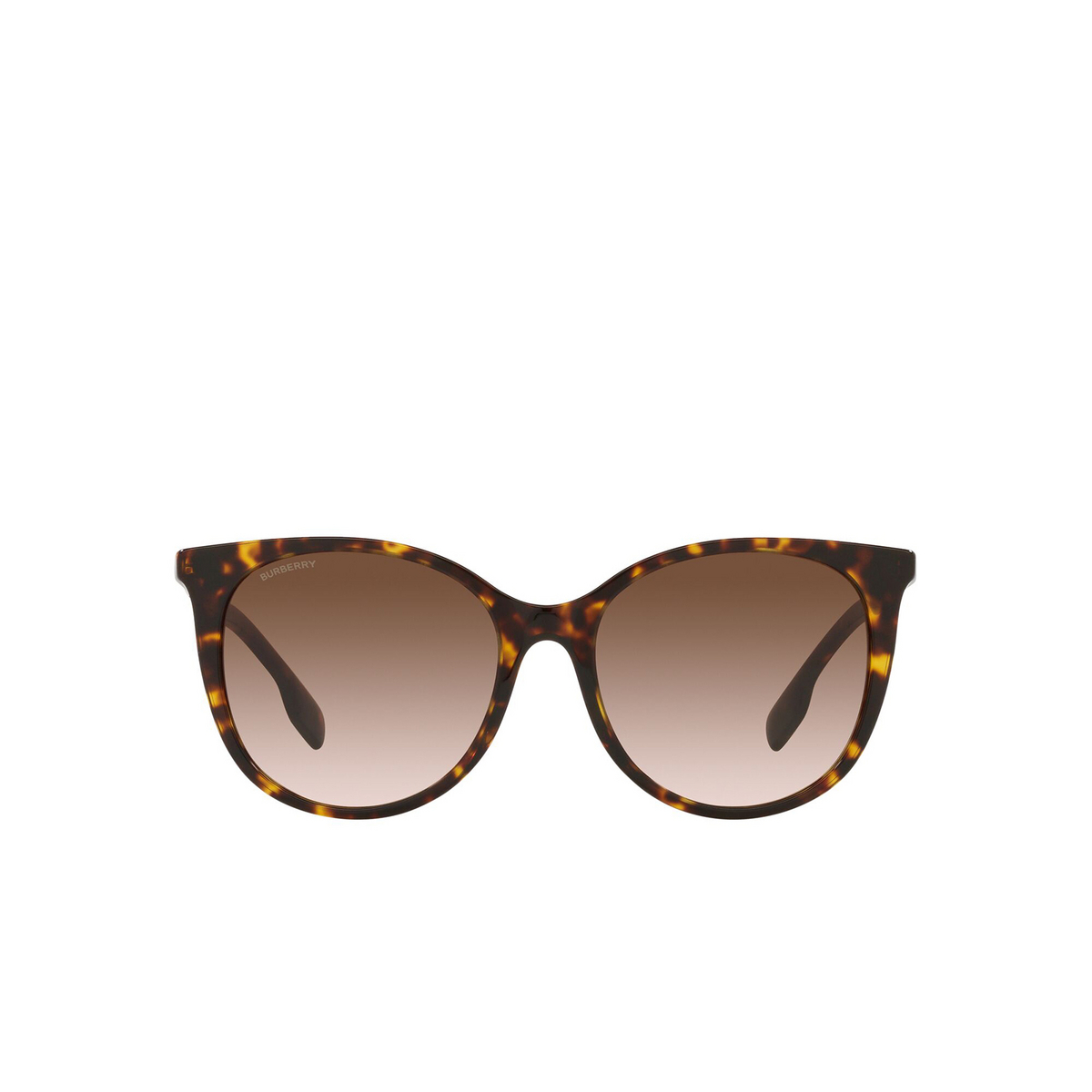 Burberry® Cat-eye Sunglasses: Alice BE4333 color Dark Havana 300213 - front view.