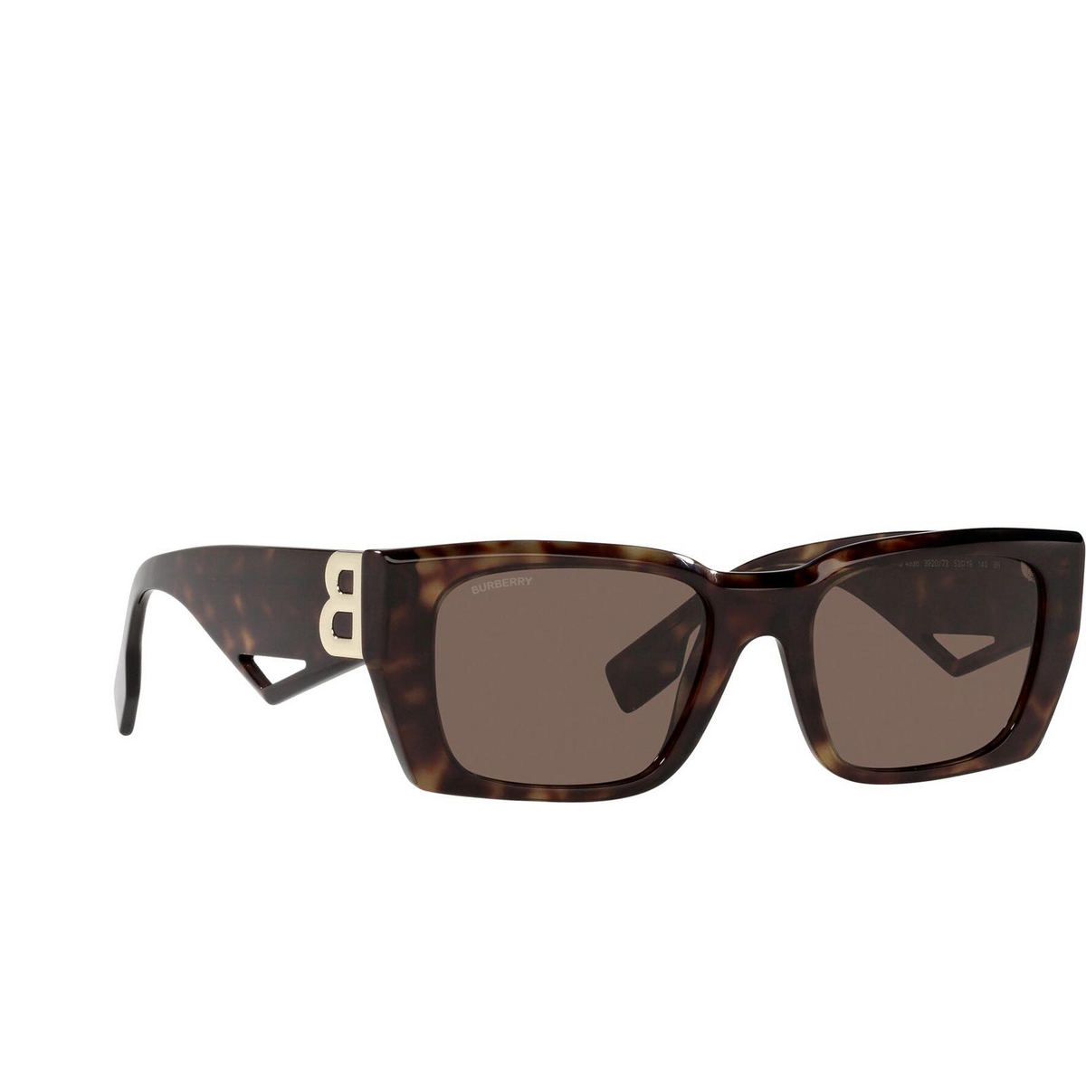 Burberry POPPY Sunglasses 392073 Dark Havana - three-quarters view