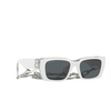 Occhiali da sole Burberry POPPY 392187 top white on transparent - anteprima prodotto 2/4