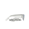 Occhiali da sole Burberry POPPY 392187 top white on transparent - anteprima prodotto 3/4