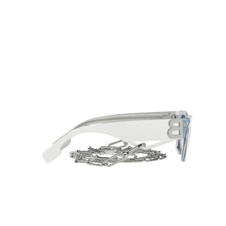 Occhiali da sole Burberry POPPY 392187 top white on transparent - 3/4