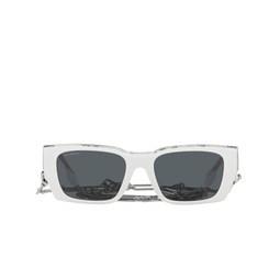 Burberry® Rectangle Sunglasses: Poppy BE4336 color Top White On Transparent 392187.