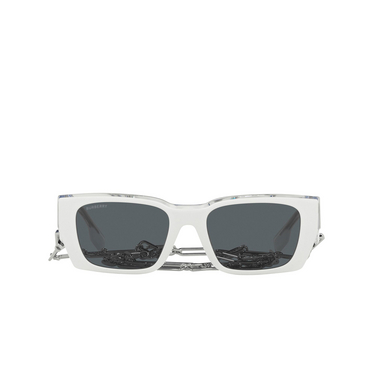 Gafas de sol Burberry POPPY 392187 top white on transparent - Vista delantera