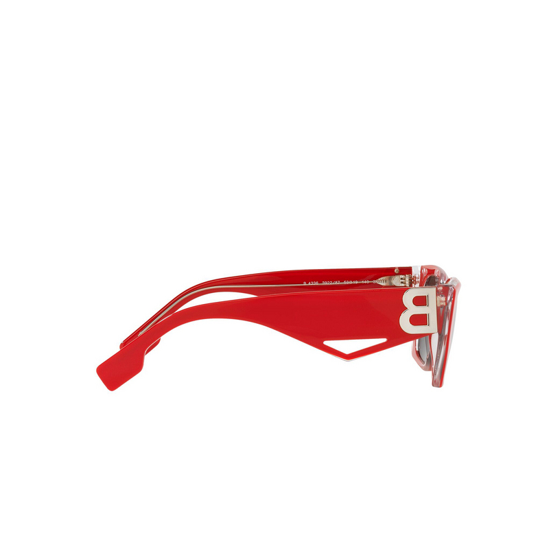 Burberry POPPY Sunglasses 392287 top red on transparent - 3/4