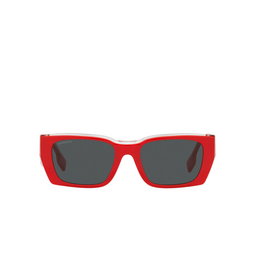 Burberry® Rectangle Sunglasses: Poppy BE4336 color Top Red On Transparent 392287.