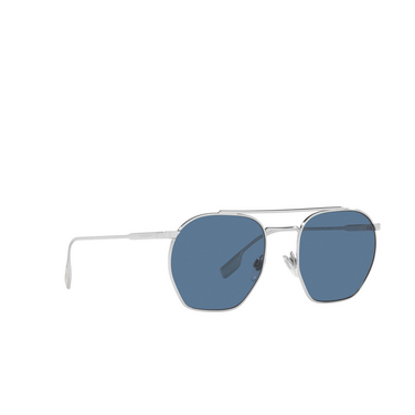 Burberry RAMSEY Sunglasses 100580 silver - three-quarters view