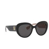 Burberry ROSE Sunglasses 382287 top black on print tb red - product thumbnail 2/4