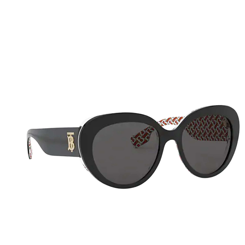 Gafas de sol Burberry ROSE 382287 top black on print tb red - 2/4