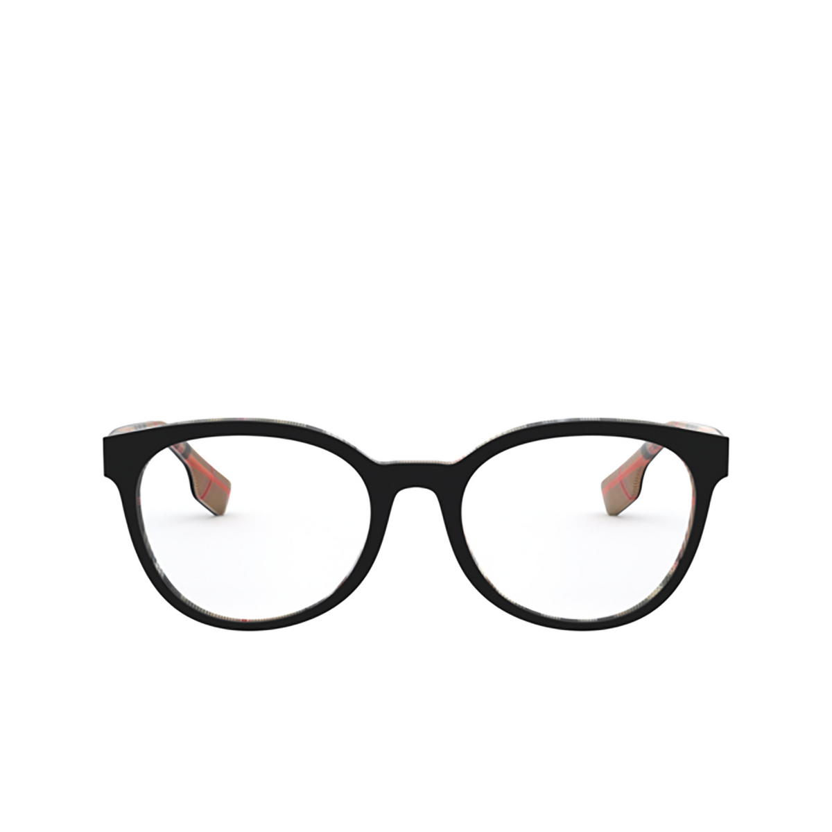 Burberry® Round Eyeglasses: Sloane BE2315 color Top Black On Vintage Check 3838 - product thumbnail 1/3.