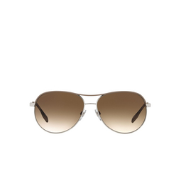 Burberry® Aviator Sunglasses: Tara BE3122 color Silver / Beige 100513.