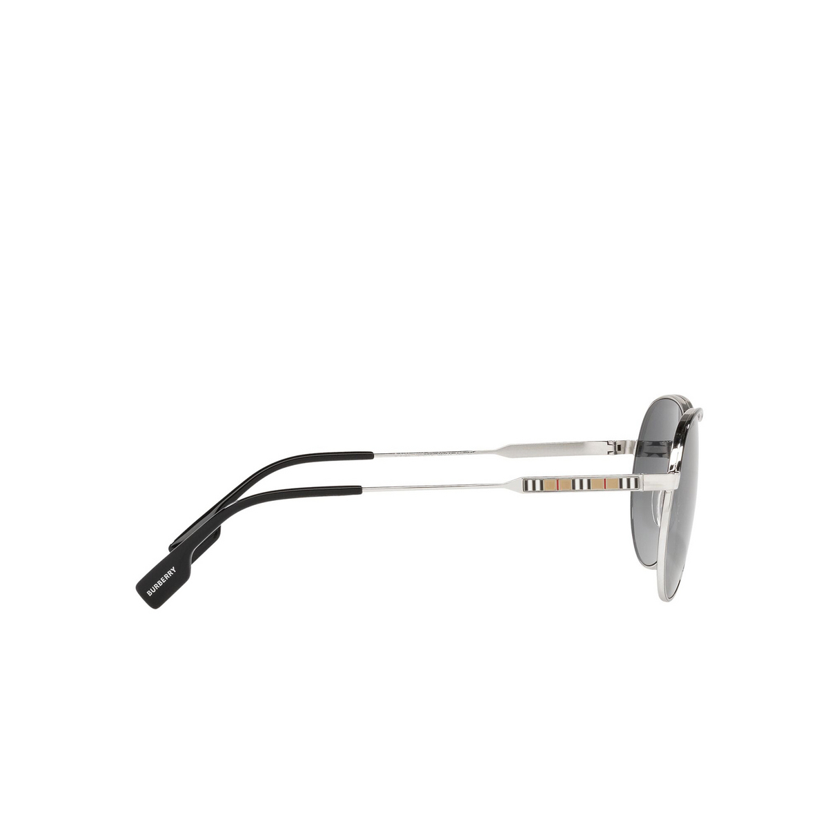 Burberry® Aviator Sunglasses: Tara BE3122 color Silver / Black 1005T3 - 3/3.