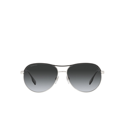 Burberry® Aviator Sunglasses: Tara BE3122 color Silver / Black 1005T3.