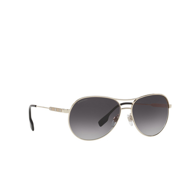 Burberry TARA Sunglasses 11098G light gold - three-quarters view