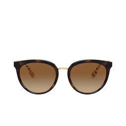 Burberry® Round Sunglasses: Willow BE4316 color Dark Havana 3854T5.