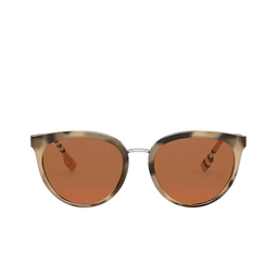 Burberry® Round Sunglasses: Willow BE4316 color Spotted Horn 388773.