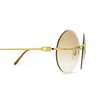 Cartier CT0002RS Sunglasses 001 gold - product thumbnail 3/4