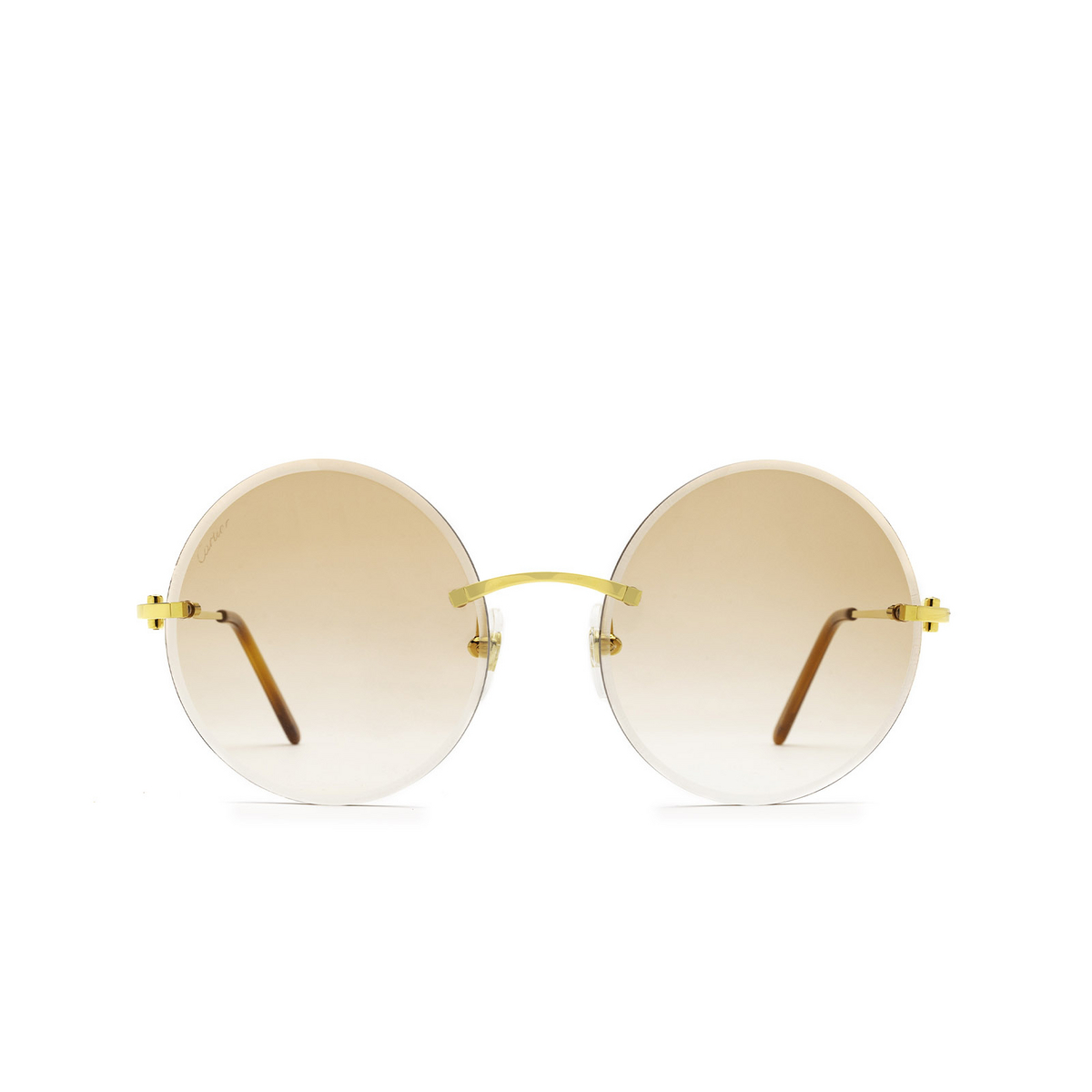 Cartier CT0002RS Sunglasses 001 Gold - front view