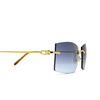 Gafas de sol Cartier CT0005RS 001 gold - Miniatura del producto 3/4