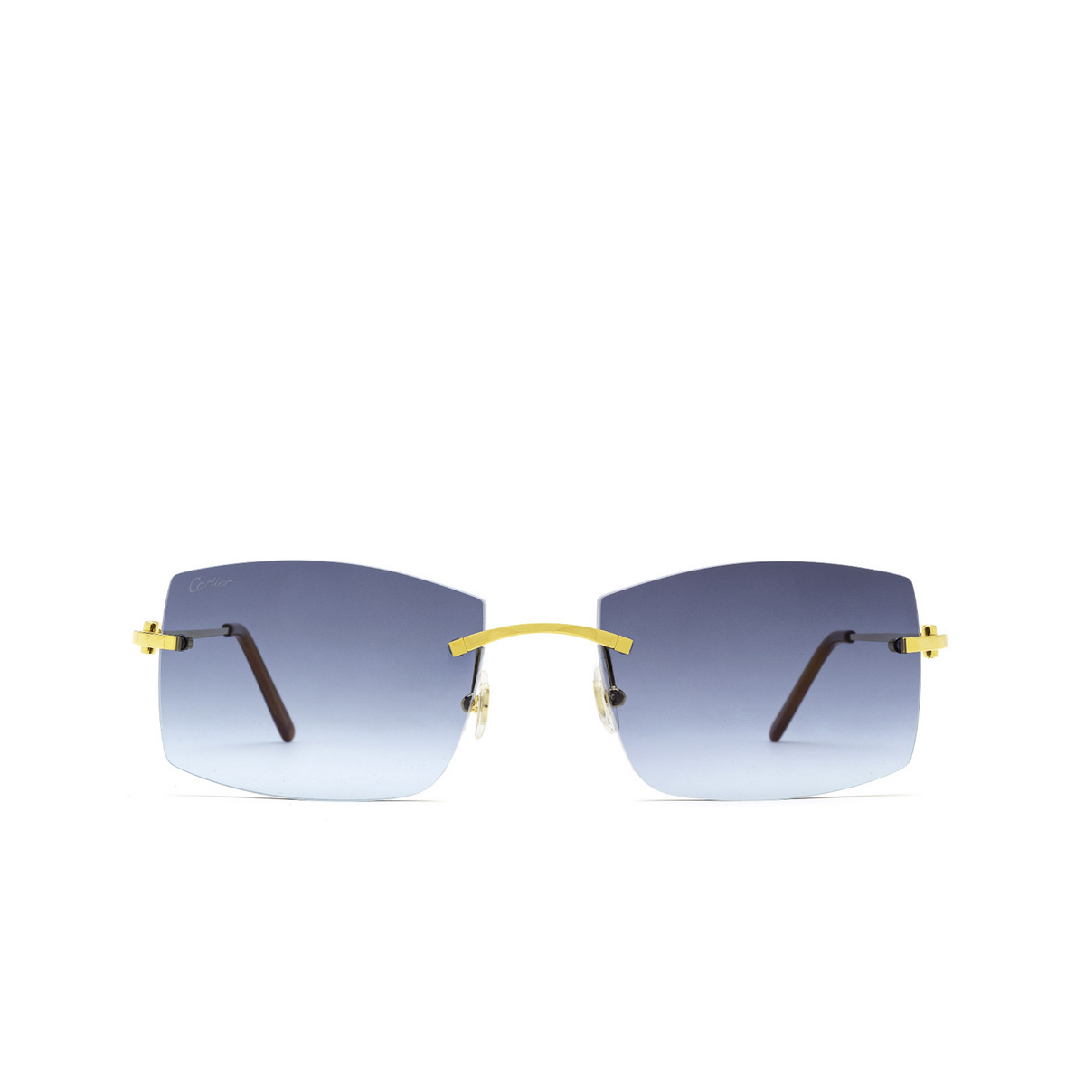 Cartier CT0005RS Sunglasses 001 Gold - front view