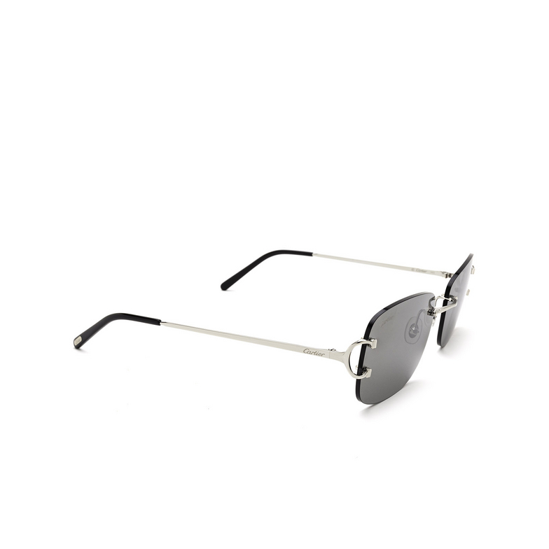 Cartier CT0011RS Sunglasses 001 silver - 2/4
